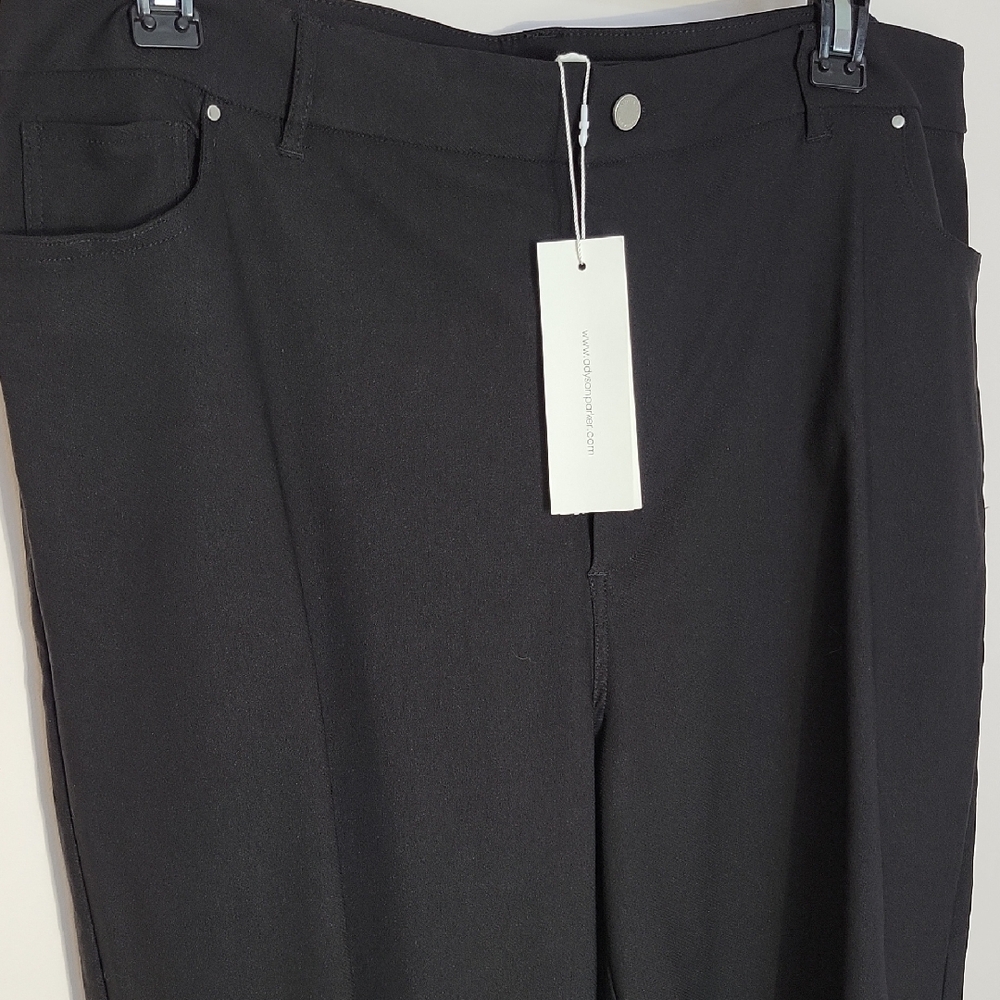 Addyson Parker black stretch dress pant capri length NWT size 18W